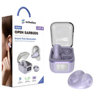 MyBat - Écouteurs Open-Ear echelon Echo - Violet-Bluetooth Quick‑Pair - Appairage instantané avec smartphone, tablette et ordinateur