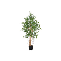 Monarch Specialties - Plante Artificielle - 50 po H - Arbre À Bambou - Mis En Pot - Feuilles Vertes - Pot Noir-Apportez une touche de nature a l'intérieur avec cet arbre artificiel de bambou qui mesure 50 po de haut, installé dans un pot noir élégant de 5 po