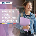 Davis Group - Classeur à anneaux à 3 compartiments - anneaux ronds de 2 -5 cm - couleur Lavande-Cette reliure avec pochette de recouvrement convient parfaitement aux manuels, rapports et présentations