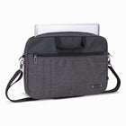 Nextech - Porte Documents pour ordinateur portable de 17,3 po - gris-Bandoulière détachable et ajustable avec coussin confortable