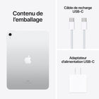 Apple - iPad 10eme generation, 10,9 po ecran Liquid Retina, Wi-Fi 6, puce A14 Bionic, 256 Go, iPadOS 16, Argent-Prise en charge de l'Apple Pencil (1re generation) et du Magic Keyboard Folio