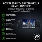 Razer - Kishi V3 Pro USB C Manette Gaming pour Android, iPhone, iPad Mini-Jeu câblé et à distance pour pc: Jouez directement ou diffusez vos jeux avec Razer Nexus. Transformez-la en manette haptique pour PC grâce à une connexion USB C directe à faible latence (câble vendu séparément). Jouez à distance à vos jeux PC depuis n'importe quel lanceur avec Razer Nexus et profitez de jeux AAA n'importe où