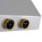 KUCHT KRH300-GL 30 po Hotte sous armoire - avec commandes numériques - 900 CFM - Acier inoxydable/Or-Hotte professionnelle en acier inoxydable 304 de qualité supérieure, épaisseur 1,0 mm, qui rehaussera l’apparence de votre cuisine gastronomique