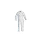 Kimberly-Clark – Combinaison avec fermeture à glissière à l’avant, Kleenguard A20, blanc, grand, 12/paquet (49003)-Matériau : Tissu non tissé