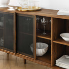Modway - Kurtis 59" Buffet - Noyer-Pieds en bois robustes