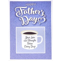 Mill Brook Studio - Cartes De Souhaits De La Fête Des Pères 5-3/8 po x 7-3/4 po / Enveloppes - Paquet De 18 - Café-Cartes de souhaits qualité boutique