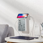 ShoppingAll - Huntkey multiprise murale avec parasurtenseur, 6 prises et 3 ports USB - Paquet de 2-Comprend une protection contre les surcharges et un interrupteur de sécurité à double coupure pour une utilisation quotidienne plus rassurante