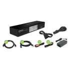 IOGEAR - Commutateur KVM matriciel DisplayPort 4K Dual View à 2 ports-La console Dual View contrôle deux ordinateurs et deux périphériques USB 3.0 supplémentaires