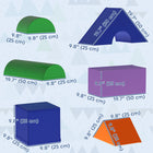 Soozier - Ensemble de 11 blocs de jeu souples pour tout-petits - Couleurs classiques-Les configurations personnalisées apportent beaucoup de plaisir aux tout-petits 