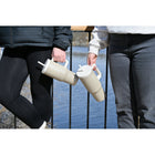 GROSCHE - Aspen Gobelet Isolé avec Poignée - 32 oz - Beige Sable-Couvercle à paille isolé et résistant aux éclaboussures