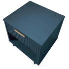 Manhattan Comfort - Table de nuit moderne Granville 18,11" à 1 tiroir - Bleu Minuit - Lot de 2-15,16 po L x 18,11 po l x 19,49 po H