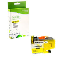 fuzion - cartouche d'encre compatible Brother LC406XL - Haut Rendement, Jaune-Jaune