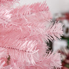 HOMCOM - Sapin de Noël artificiel 6' forme crayon - décoration de fête - rose-Adapté uniquement à une utilisation en intérieur 