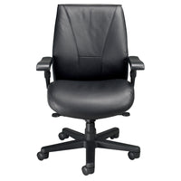 Nightingale - Fauteuil de direction à dossier moyen President - Noir-La mousse d'assise et de dossier ENERSORB s'adapte à votre corps et répartit votre poids de manière ergonomique pour améliorer la circulation sanguine et soulager les points de pression