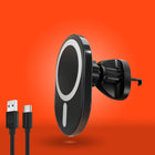 HyperGear - Chargeur de voiture sans fil MagVent MagSafe 15 W - Noir-S’ajuste en pivotant sur 360 degrés