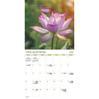 DateWorks - Calendrier Mural 16 Mois Zen 2025 - 12 po x 12 po - Bilingue-13 images de haute qualité imprimées sur du papier Premium.