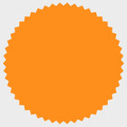 JAM Paper - Rouleaux d'étiquettes standard - Burst - joint de 1 -875 pouce - orange fluo - 125 étiquettes/rouleau-Taille : Burst (1,875 pouces) | Les étiquettes imprimables sont faciles à créer et à personnaliser.