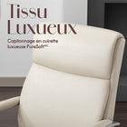 Elle Décor - Fauteuil de bureau Ellegant IVY - 25 1/2 po l x 29 po P x 40 3/4 po à 44 1/2 po H - Ivoire-Poids: 35.34 lb