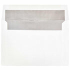  JAM Paper Enveloppes d'invitation A9 doublées d'aluminium - 5,75 x 8,75 po - Blanc avec feuille d'argent - paquet de 50-Couleur : blanc avec doublure en feuille d'argent, La feuille donne à l’enveloppe une brillance naturelle