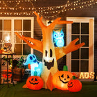 HOMCOM - Décoration gonflable d'Halloween 7 - 5 pieds - Hanté-Se gonfle en quelques minutes lorsqu'il est branché sur n'importe quelle prise électrique standard 