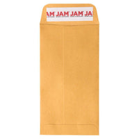 Jam Paper - Enveloppes recyclées n° 7 pour pièces de monnaie avec fermeture autocollante, 3 1/2 po H x 6 1/2 po l, Kraft brun Manille, Paquet de 100-Couleur : Kraft Manille marron