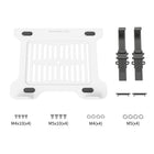 ShoppingAll Support pour ordinateur portable VESA pour bras et supports de moniteur - Blanc-[SUPPORT CLIENT] Notre email de contact 24/7 et notre numéro de téléphone gratuit se trouvent sur la boîte et le manuel de l'utilisateur. N'hésitez pas à nous contacter à tout moment si vous avez des questions ou des préoccupations. Veuillez noter que le bras du support de l'écran n'est pas inclus dans l'emballage.