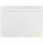JAM Paper Enveloppes format livret à rabat droit gommé, 8 3/4 x 11 1/4 po, blanches, 100 par paquet-Taille : 8 3/4 x 11 1/4 po