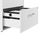 Bush Business Furniture - Hustle Classeur latéral à 2 tiroirs, blanc (HUF130WH)-Une seule serrure sécurise les deux tiroirs pour protéger les dossiers contenant des informations sensibles ainsi que les matériaux et équipements de valeur
