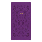 Letts - 2026 Agenda hebdomadaire Woodland - 6-7/8 po x 3-1/8 po - Couleurs assorties - Multilingue-Marque-page ruban / signet