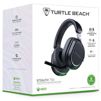 Turtle Beach - Casque de jeu Earforce Stealth 700 V3 pour Xbox - Noir-Système audio sans fil multiplateforme CrossPlay - Les deux émetteurs sans fil USB et le bouton unique sur le casque vous permettent de basculer rapidement entre votre console préférée ou votre PC, sans avoir à déplacer l'émetteur ni à brancher des câbles.