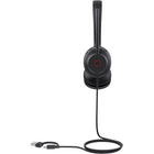 Yealink - Casque filaire USB-C/A UH35 - Microsoft Teams - Noir-Conçu pour le confort et la légèreté, le casque est livré avec un bandeau en cuir et des coussinets d’oreilles adaptés à la peau, ce qui le rend idéal pour un port prolongé