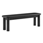 Modway - Alvia 58" Bois Banc - Noir-Banc à manger rectangulaire de 58"