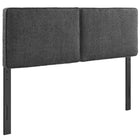 Modway - Lindee Tissu Boucle Tête de lit complète, Slate-Tête de lit style oreiller