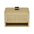 Manhattan Comfort - Table de nuit moderne Grace 28" - Chêne naturel et noir-Garantie limitée du fabricant de 30 jours