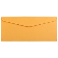 JAM Paper Enveloppes format livret à rabat commercial gommé, 4 1/8 x 9 1/2 po, brun kraft, 250 par paquet-Brun kraft manille