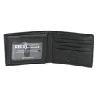 Club Rochelier - Portefeuille mince pliable pour homme avec carte d'identité amovible - Noir-Protection RFID