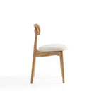Manhattan Comfort - Lot de 4 chaises de salle à manger Colbert 44,5 cm style industriel chic, rembourrées, coloris Nature et Avoine-Hauteur d’assise : 46 cm avec une capacité de poids de 125 kg