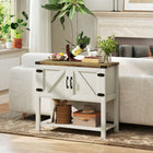 HOMCOM - Armoire de rangement de cuisine 35,4 po L - blanc-Charnières en métal incluses pour plus de stabilité 