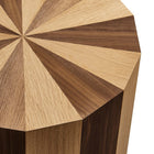 Modway - Twirl Placage de bois bicolore Table d’appoint - Noyer de chêne-7