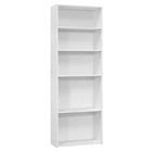 Monarch Specialties - 7470 72 po H Etagere - Blanc Avec 5 Tablettes-Quincaillerie anti-basculement inclus pour plus de stabilité