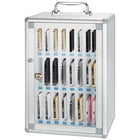 Kore Design - Boîtier de rangement mural en aluminium pour téléphone portable, 24 emplacements-Accès rapide : la conception de la porte transparente permet aux étudiants et aux enseignants de localiser les articles en un coup d'œil.