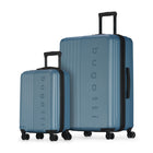 Bugatti - The Classic Ensemble de 2 valises rigides - Bleu-Fabriqué à partir d'un mélange durable d'ABS et de composite en polycarbonate