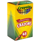 Crayola - Crayons de couleur - Format régulier - 48/boîte - paquet de 6-Petit emballage pratique dans une boîte de rangement réutilisable