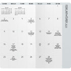 DateWorks - Planificateur de poche mensuel Simplicity 2025-2026 - 3,5 po x 6,5 po - Bilingue-En couleur sur chaque page