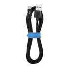 Blu Element - Câble Tressé de Charge/Sync Lightning vers USB 4ft, Noir-Fonctionne avec tous les chargeurs USB de voiture et muraux