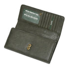 Roots - Portefeuille d'embrayage de poche pour dames - Olive-21 emplacements de crédit