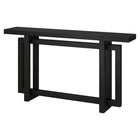 Hudson&Canal - Console Breslow 55" L - Grain noir-Le plateau de table a une capacité de poids de 50 lb