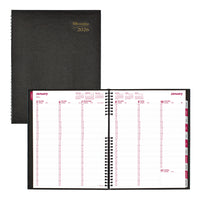 Brownline - 2026 Agenda CoilPro hebdomadaire/mensuel Couverture rigide avec Reliure spirale double - 11 po x 8-1/2 po - Noir - Anglais-12 mois: janvier 2026 à décembre 2026 
