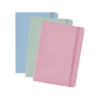 TRU RED - Carnet à couverture flexible lignées - 5,5 x 8 po - Couleurs assorties-256 pages lignées