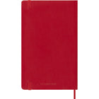 Moleskine - 2026 Agenda semainier Classic 12 mois à couverture souple - 5" x 8.25" - Rouge écarlate-Message « in case of loss » (en cas de perte) imprimé sur la page de garde